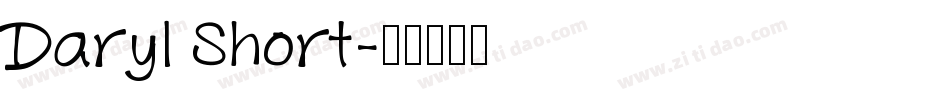 Daryl Short字体转换